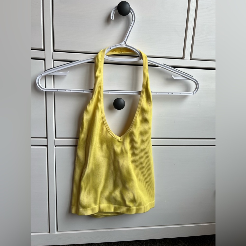 Urban Outfitters Out From Under Yellow Halter Top, size M